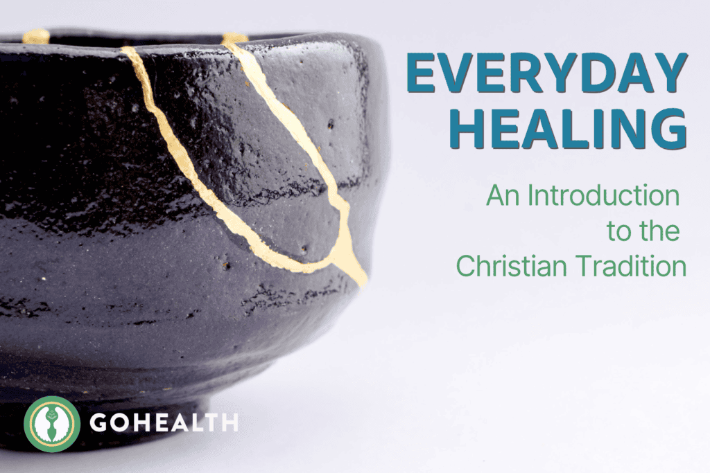 A cracked bowl that has been mended with gold, in the Japanese style known as Kintsugi (spelling differ)