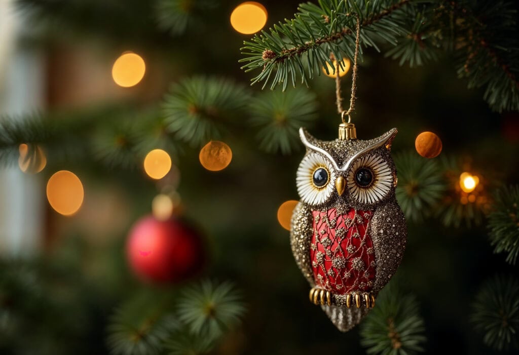 owl christmas ornament